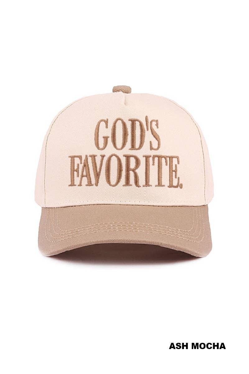 God's Favorite Two Tone Canvas Cotton Cap