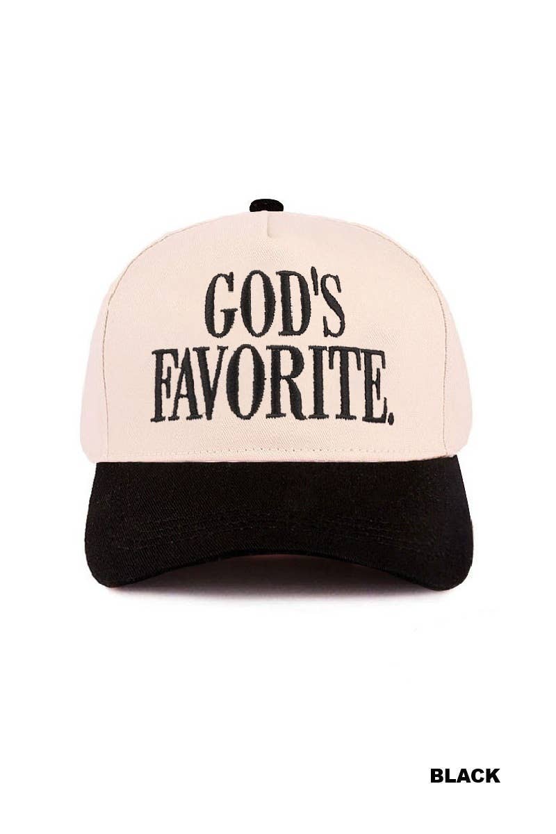God's Favorite Two Tone Canvas Cotton Cap