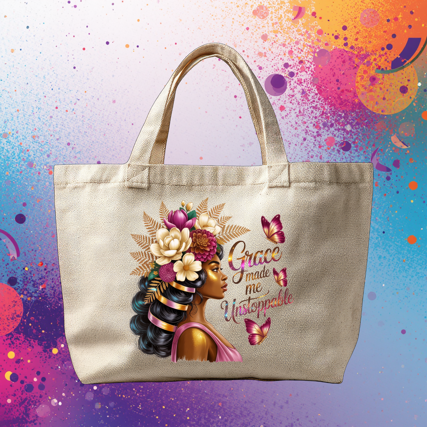 Grace Made Me Unstoppable Tote
