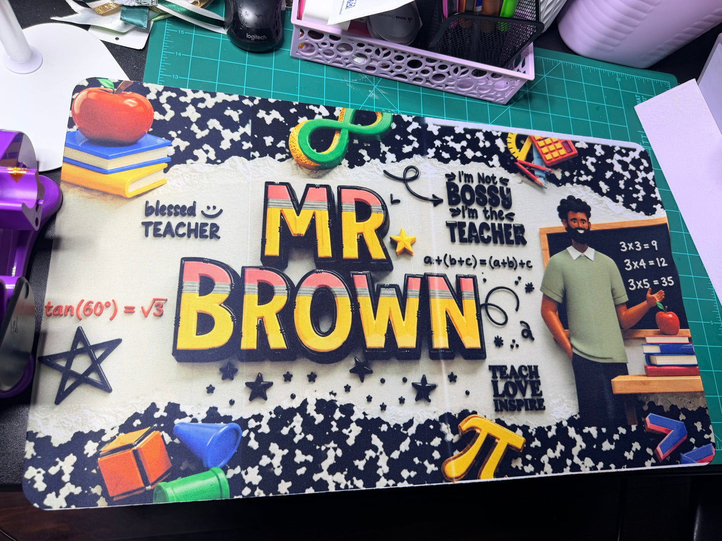 The Teacher Command Center-Desk Mat