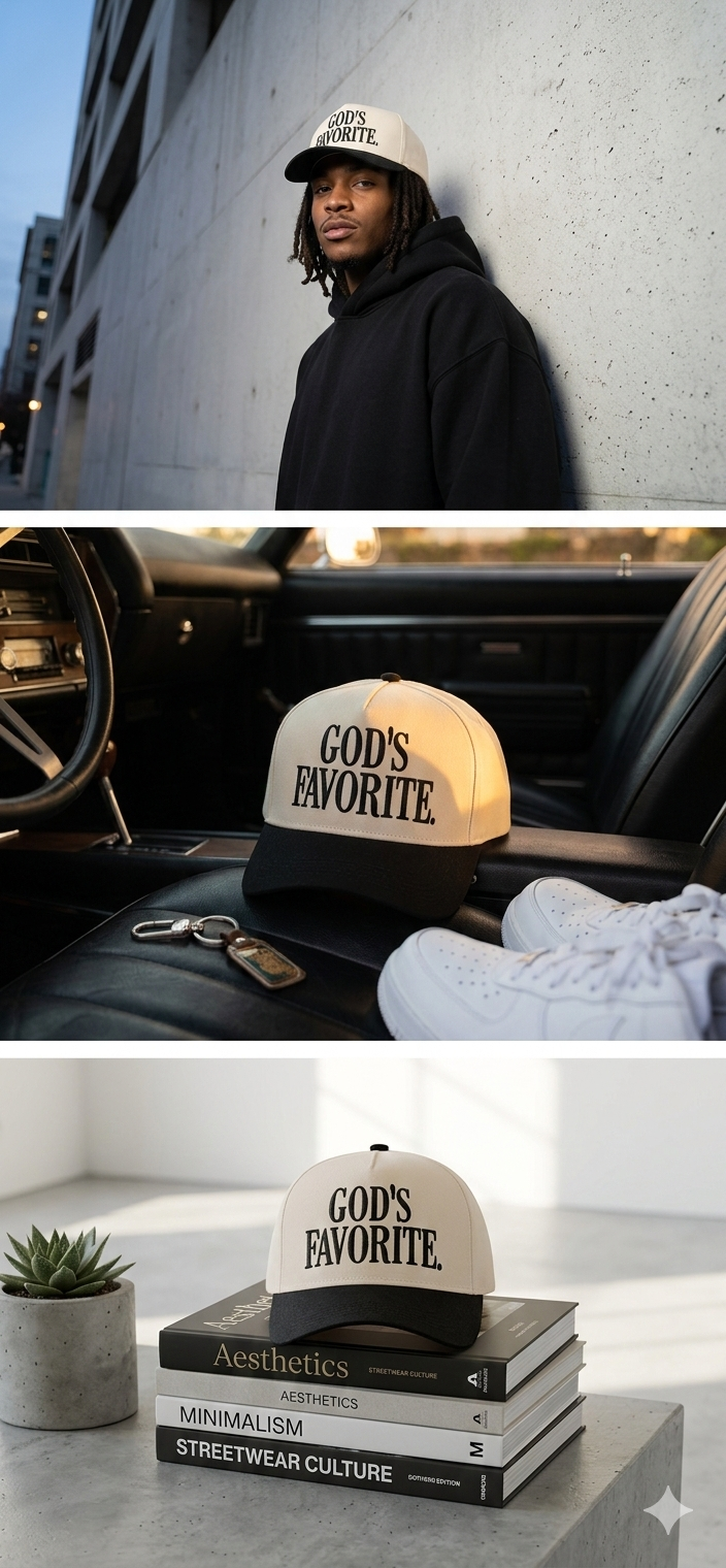 God's Favorite Two Tone Canvas Cotton Cap