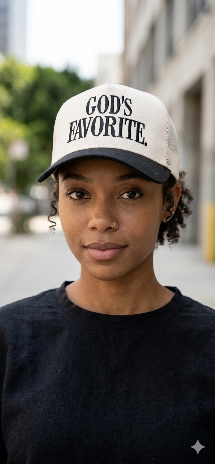 God's Favorite Two Tone Canvas Cotton Cap